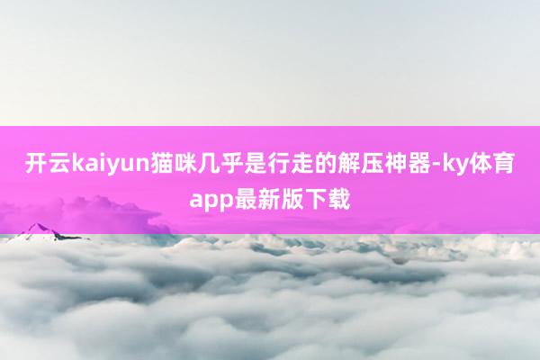 开云kaiyun猫咪几乎是行走的解压神器-ky体育app最新版下载