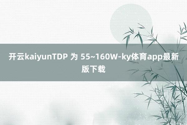 开云kaiyunTDP 为 55~160W-ky体育app最新版下载